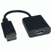 Value câble adaptateur displayport - hdmi, v1.2, hdr 10, dp m-hdmi f