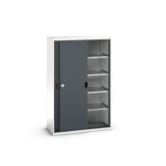 Armoire Verso Portes Coulissantes avec 4 tablettes