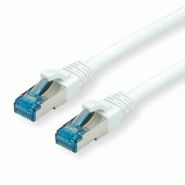 Cordon VALUE Cat.6A (Classe EA) / 10 Gigabit S/FTP, LSOH, blanc, 20 m