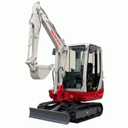 Mini-pelle Takeuchi TB228 - 2.7 tonnes, très stable avec contrepoids adapté