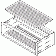 SCHROFF EuropacPRO Plaque de recouvrement pour boulonnage sur panneau latéral, SNCF, 84 CV, 235 mm