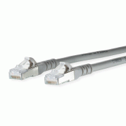 METZ CONNECT Cordon de brassage Cat.6A AWG 26, gris, 0,3 m