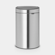 Poubelle Touch Bin New Recycle - 23 + 10 litres - Matt Steel Brabantia UGS100680