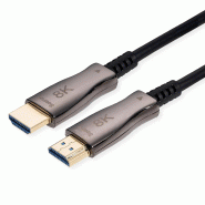VALUE Câble Ultra HDMI actif optique 8K, 15 m
