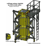 Coffrage métallique Modulaire de poteaux