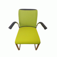 Chaise visiteur Eastside V2 Steelcase d'occasion - dossier en maille, structure métallique, accoudoirs fixes