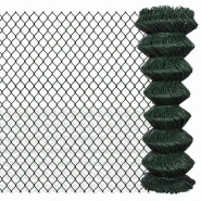 Vidaxl clôture à mailles losangées acier 1,25x15 m vert 140345