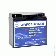 Batterie lithium fer phosphate UN38.3 (153.6Wh) 12V 12Ah F6.35