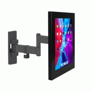 Support de tablette mural flexible 265 mm Securo L pour tablettes de 12 à 13 pouces - noir - Bravour®