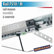 435211 - rail moteur hörmann - fs 10 / m - courroie - monobloc