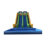 Double toboggan gonflable aquatique - Réf.WS16-RB