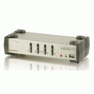 Aten cs1734b switch kvm vga, ps/2-usb, audio, hub usb, 4 ports