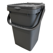 Bio seau de compostage 25L gris - recyclable