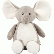 Peluche zippée éléphant -  Réf: MM558