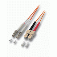 Câble Patch FO duplex 50/125µm LC/SC, orange, 1 m