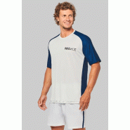 T-shirt de padel bicolore à manches raglan homme - PROACT - Réf: PA4030 - 90% polyester/10% élasthanne - Coupe ajustée