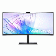 Samsung ViewFinity S6 S65VC écran plat de PC 86,4 cm (34&quot;) 3440 x 1440 pixels UltraWide Quad HD LCD Noir