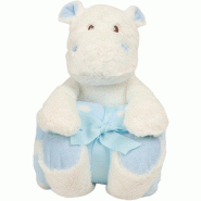 Peluche hippopotame avec couverture -  Réf: MM606