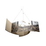 Enseigne suspendue triptyque - 3 m