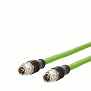 METZ CONNECT Câble Ethernet industriel M12, codage X, 10 m