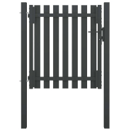 Vidaxl portail de clôture de jardin acier 1x1,25 m anthracite 146327