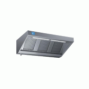 Hotte dynamique en inox avec filtres chocs - 1500 mm - ELI 715 - 1300m3/h - électrique