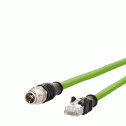 METZ CONNECT Câble Ethernet industriel M12-RJ45, codage X, 10 m