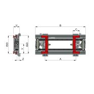 2t163s - écarteurs et ajusteurs de fourche - kaup - capacité : 2500 kg