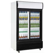 Vitrine réfrigérée à boissons en 2 portes coulissantes - Capacité 780 Litres - R290 Gaz écologique