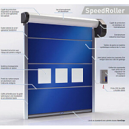 Porte rapide à enroulement pour utilisation intensive - speedroller strong outdoor