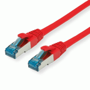 Cordon VALUE Cat.6A (Classe EA) / 10 Gigabit S/FTP, LSOH, rouge, 5 m