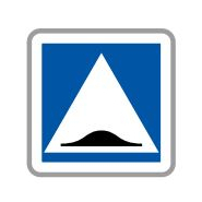 Panneau de signalisation indication: Surélévation de chaussée - C27