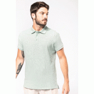 Polos coton piqué bio manches courtes homme -  Réf: K209