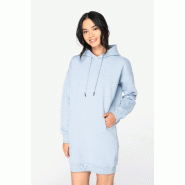 Robe sweat-shirt écoresponsable à capuche femme -  Réf: NS5005