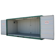 Container de stockage pour produits phytosanitaires à ouverture totale, 32m3