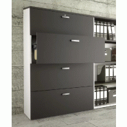 Armoire 4 tiroirs pour dossiers suspendus - haut. 158 cm (2 largeurs au choix) So Madrid