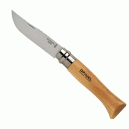 Couteau fermant Opinel-Acier inoxydable - 80 mm, hêtre verni, 7