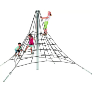 Araignée pour aire de jeux - Hauteur 2m, 2.7m ou 3.5m - Filet de pyramide en corde armée