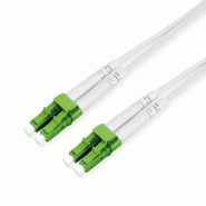 ROLINE Cordon FO duplex OS2, Singlemode 9/125µm LC-APC/LC-APC, armé d'acier, LSOH, blanc, 5 m