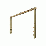 Circuit D'équilibre enfant - Escalier Horizontale - 3,50 x 0,48 x 2,50 m - Bois traité autoclave classe IV et bois tropical