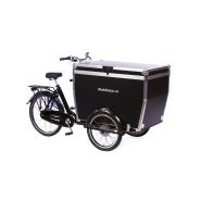 Triporteur Bakfiets Classic avec Flightcase - 500L - Très stable - Freins à disque