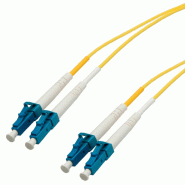 Câble Patch FO duplex Singlemode E9/125µm LC/LC, jaune, 1 m