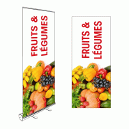 Kakemono - 200x85cm avec enrouleur roll-up complet - BANNER