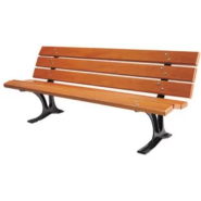 Banc Barcelone - bois exotique - pieds en fonte - 180 cm ou 200 cm