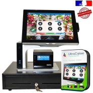 Caisse enregistreuse tactile pour fleuristes, idéal pour encaisser facilement vos bouquets, fleurs, plantes et compositions - PACK AURÈS SANGO