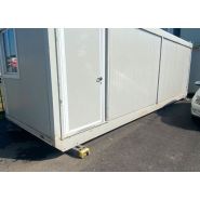 Bungalow d'occasion utilisable comme bureau, vestiaire ou sanitaire - 8 x 2,50 m