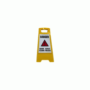 Chevalet de signalisation 'DANGER' (fond blanc) - BCS-YELLOW-DB