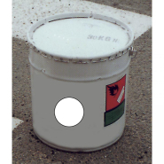 Peinture pour route blanche homologuée 1 million de passages de roues - Pot de 25 kg - Réf PEINTB25
