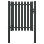 Vidaxl portail de clôture de jardin acier 1x1,5 m anthracite 146328