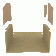 Habillage bois natural K2 aggloméré + MDF / Portes arrière incluses